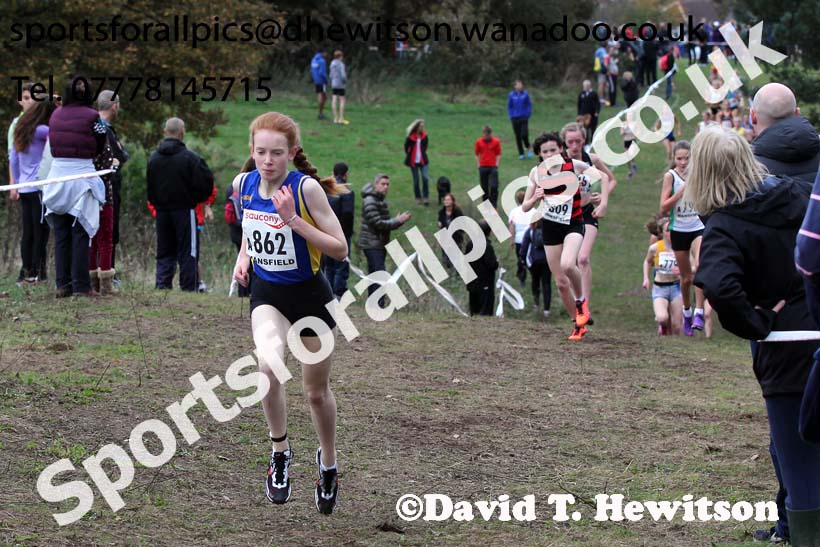 Girls under-15s National Cross Country Relays. Photo: David T. Hewitson/Sports for All Pics